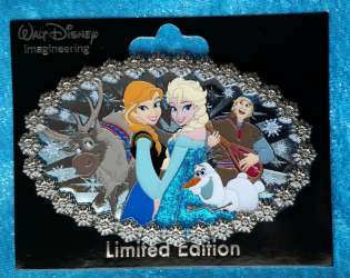 3344 - Frozen Character Snowflakes - Sven, Anna, Elsa, Kristoff & Olaf - Walt Disney Imagineering alternate image