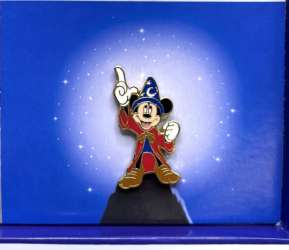 Fantasia Sorcerer&#039;s Apprentice 5 Pin Boxed Set - Mickey Mouse Pointing Up - DSUS