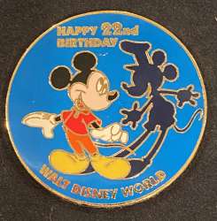 22nd Birthday Mickey and his steamboat shadow