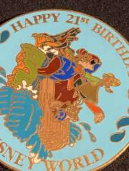 85834 - Company D - Walt Disney World 25th Anniversary Commemorative Framed Set - Splash Mountain (Happy 21st Birthday) - Theme Park Cast Member Exclusive alternate image