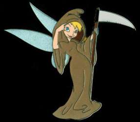 'Disney Costume Party - Tinker Bell as the Grim Reaper - DSUS'