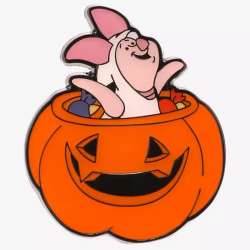 Piglet in Jack-o-Lantern
