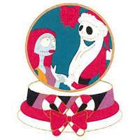86188 - Christmas Snow Globes - Jack and Sally - Disney Studio Store Hollywood / Soda Fountain alternate image