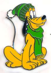Click to view the Pluto Wearing a Green Scarf and Hat details