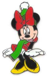 Click to view the Minnie Mouse Wearing a Green Scarf and Hat details
