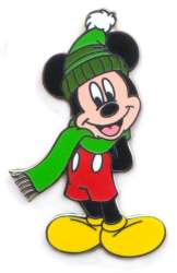 Click to view the Mickey Mouse Wearing a Green Hat and Scarf details