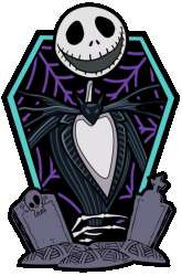 86299 - FiGPiN Mini: The Nightmare Before Christmas Coffin Mystery Collection - Glow-in-the-Dark Jack Skellington (Y346) - FiGPiN alternate image