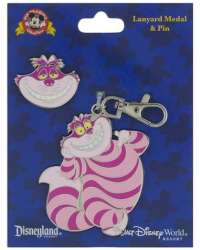 86310 - Cheshire Cat Lanyard Medal and Pin Set — Full Set alternate image