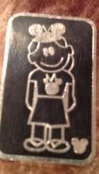 2008 Hidden Mickey - Family with Mouse Ears - Daughter With Mouse Ears - WDW