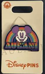 Click to view the Mickey with a rainbow Aulani logo details