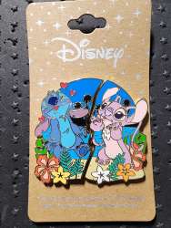 71309 - BoxLunch - Couple Pin Sets Collection - Angel & Stitch Beach Kisses Pin Set - Full Set - Disney Licensed alternate image