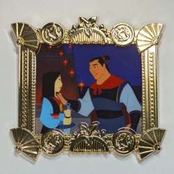 86486 - GoPinPro Neon Tuesday - Picture Perfect Frame - Mulan and Shang - Disney Licensed alternate image