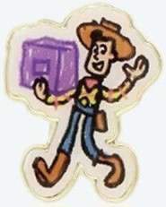 Toy Story Hotel Mystery Collection Vol. 3 (Scribbles) - Woody with Building Block - TDR