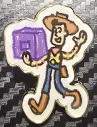Toy Story Hotel Mystery Collection Vol. 3 (Scribbles) - Woody with Building Block - TDR