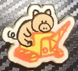 86646 - Toy Story Hotel Mystery Collection Vol. 3 (Scribbles) - Hamm on Crane - Tokyo Disneyland Resort alternate image