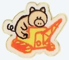 86646 - Toy Story Hotel Mystery Collection Vol. 3 (Scribbles) - Hamm on Crane - Tokyo Disneyland Resort alternate image