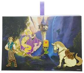 '2023 HKDL Pin Trading Nights - Rapunzel, Flynn, Pascal &amp; Maximus 4 pin box set - HKDL'