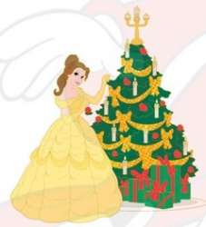 3412 - Princess With Christmas Tree - Belle - Walt Disney Imagineering alternate image