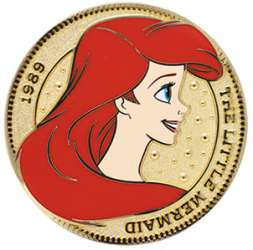 Pink A La Mode (PALM) - Golden Character Coin Series - Wave 1 - The Little Mermaid - Ariel - DLIC