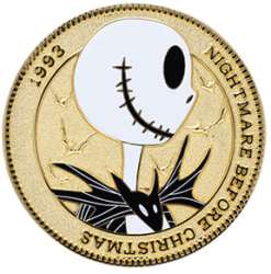 86951 - Pink A La Mode (PALM) - Golden Character Coin Series - Wave 1 - The Nightmare Before Christmas - Jack Skellington - Disney Licensed alternate image