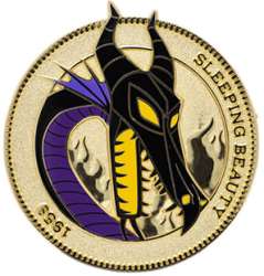 86956 - Pink A La Mode (PALM) - Golden Character Coin Series - Wave 1 - Sleeping Beauty - Dragon Maleficent - Disney Licensed alternate image
