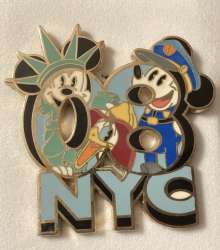87225 - World Of Disney (NYC) - NYC Minnie Statue of Liberty Mickey NY Cop - Disney Store US alternate image