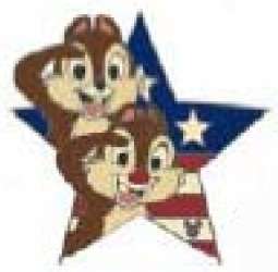 8730 - DLR Hidden Mickey Series 2009: Patriotic Star Salute Collection - Chip and Dale - Disneyland Resort alternate image
