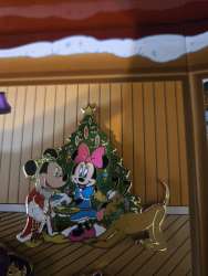 Mickey, Minnie, and Pluto with Christmas Tree