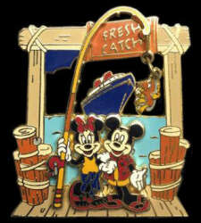 87362 - Disney Cruise Line - Mickey and Minnie Fishing, Fresh Catch - Disney Cruise Line alternate image