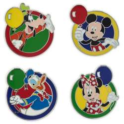 87578 - Mickey and Friends Balloons Starter Lanyard - Mickey, Minnie, Donald and Goofy with Balloons alternate image