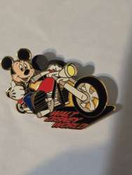 Mickey on Motorcycle