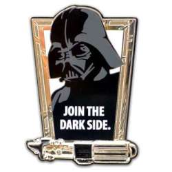 Darth Vader join the dark side. Part of 5 pin set sculpted lightsaber