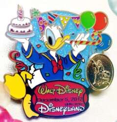 2012 — Donald Duck Holding Birthday Cake
