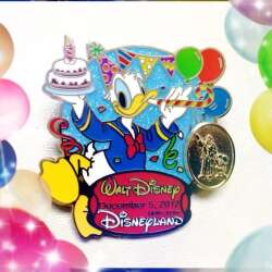 88160 - HKDL Walt Disney Day - 2012 — Donald Duck Holding Birthday Cake - Hong Kong Disneyland alternate image