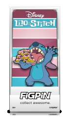 88209 - FigPin - NYCC 2024 - Stitch Eating Donuts #1764 - FiGPiN alternate image