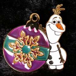 Olaf Purple Christmas Ornament