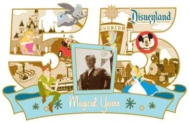 88393 - Disneyland 55th Anniversary - 55 Magical Years Jumbo Dateline Disneyland - Disneyland Resort alternate image