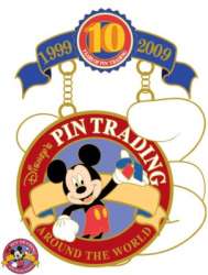 88504 - Disney Pin Trading 10th Anniversary: Decade of Magical Trades - Official Disney Pin Trading Logo - Walt Disney World alternate image