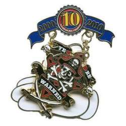 'Disney Pin Trading 10th Anniversary: Decade of Magical Trades - Ye Be Warned - DLR'