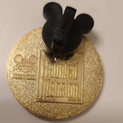 'The Haunted Mansion Hitchhiking Ghosts Circle Silhouettes - Ezra in a Purple Circle - WDW'