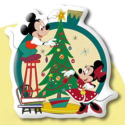 'Happy Kuji (Happyくじ) - Christmas Ornament Raffle 2018 - Mickey and Minnie Decorating Christmas Tree - DLIC'