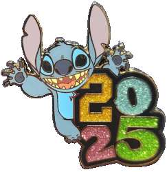 2025 Dated Year Pins - Lilo And Stitch - Stitch 2025 - MLT