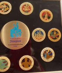 89450 - Disneyland: 35 Years of Magic - Disneyland Commemorative 1990 framed pin set - Disneyland Resort alternate image