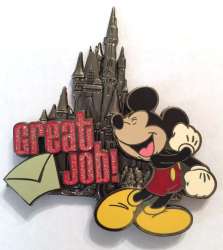Great Job Letter - Mickey Mouse and Cinderella Castle