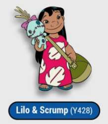 Lilo and Stitch Mini FiGPin Series 3 - Vacation - Lilo and Scrump - Y428 - FGP