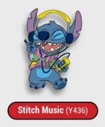 89776 - Lilo and Stitch Mini FiGPin Series 3 - Vacation - Stitch with Walkman - Y436 Super Rare - FiGPiN alternate image