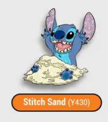 89779 - Lilo and Stitch Mini FiGPin Series 3 - Vacation - Stitch in the Sand - Y430 Glitter - FiGPiN alternate image