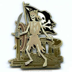 Skeleton with Ship Wheel