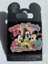 89894 - Pin Trading Nights 2006 - Born to Trade - Baby Mickey, Minnie, Goofy - Disneyland Resort alternate image