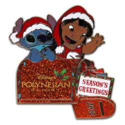 Disney's Polynesian Resort - Lilo and Stitch - Season's Greetings Mailbox